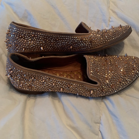 Sam Edelman Adena Studded Loafers 8.5 Rose Gold - Picture 6 of 15